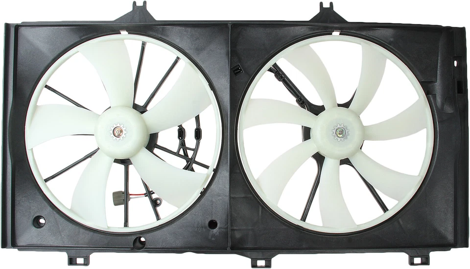 Para 2005-2012 Toyota Avalon 3.5L radiador duplo e conjunto de ventilador condensador TYC - Imagem 3 de 4