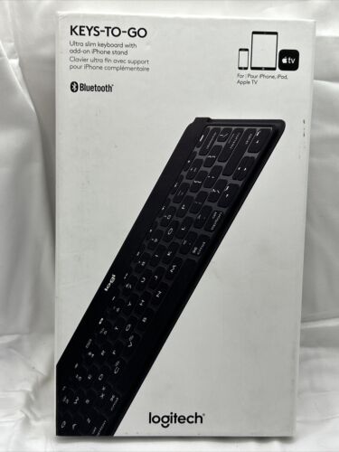 GENUINE Logitech Keys-to-Go Ultra Slim Portable Lightweight Bluetooth Keyboard - Afbeelding 1 van 14
