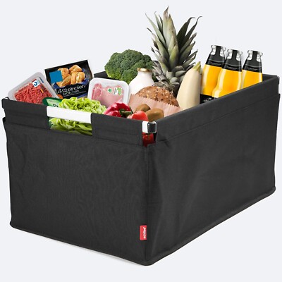 achilles Big-Box Alu Einkaufsbox Transportkiste Klappbox schwarz 61,5x42x29 cm