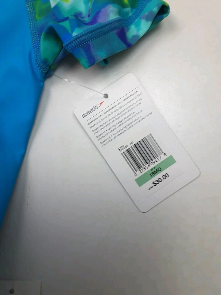 Traje de baño Speedo Begin To Swim para niños pequeños 2 piezas rosa o cian varias tallas Foto 3 de 3