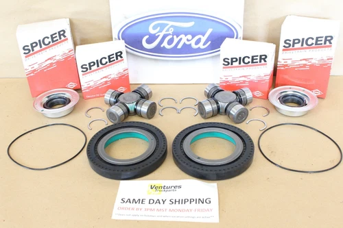 2005-2014 Ford F250 F350 4x4 Front Axle Seal And U Joint Kit Genuine Spicer