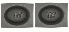 Pair of Install Bay IBBAF46 4 x 6" Oval Foam Acoustic Speaker Baffles