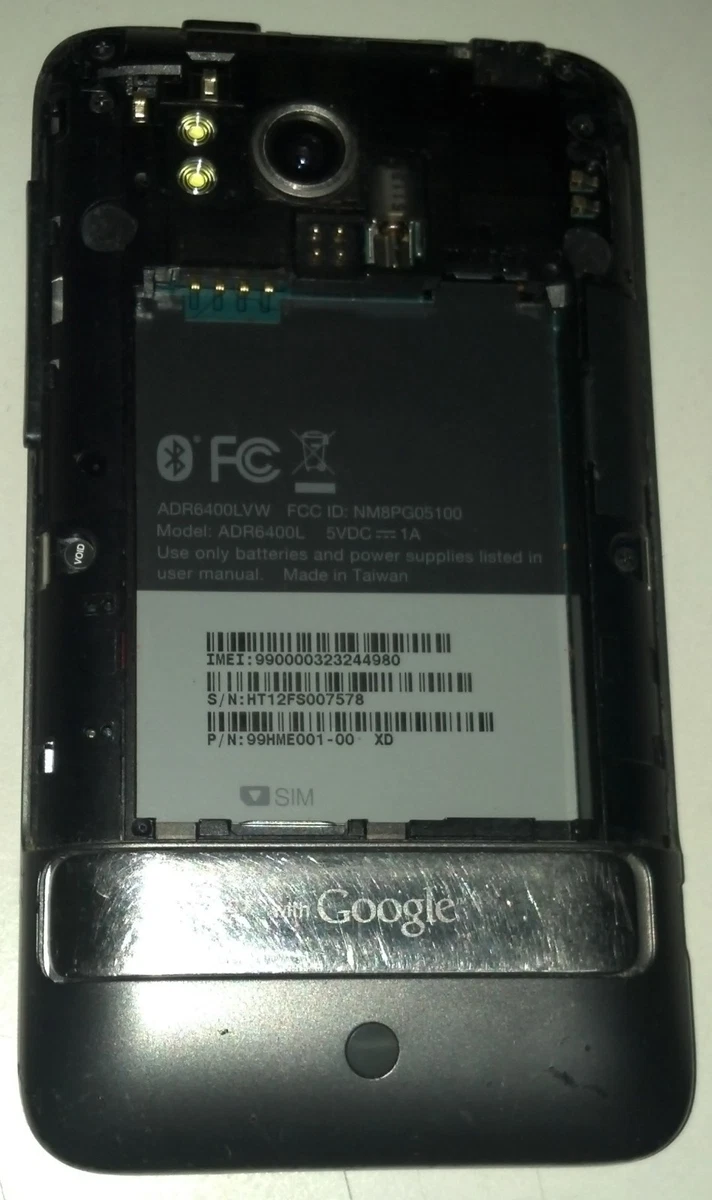 HTC ThunderBolt - Black (Verizon) Smartphone Cracked Glass Screen.