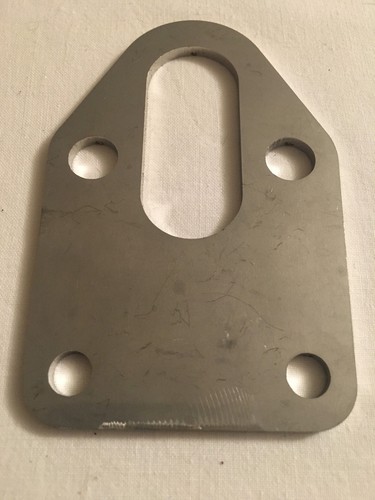 Placa de bomba de combustible Chevy bloque pequeño de acero inoxidable SBC con junta NUEVA - Imagen 2 de 3