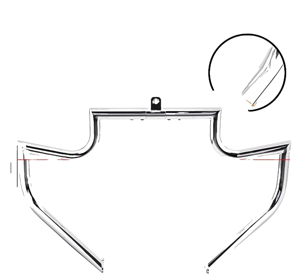 Engine Guard Highway Crash Bar Touring Harley Road King Ultra Glide 1.5 英寸 09-23 — 第 3/3 张图片