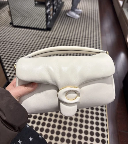 New Coach Pillow Tabby Shoulder Bag 20 in Chalk