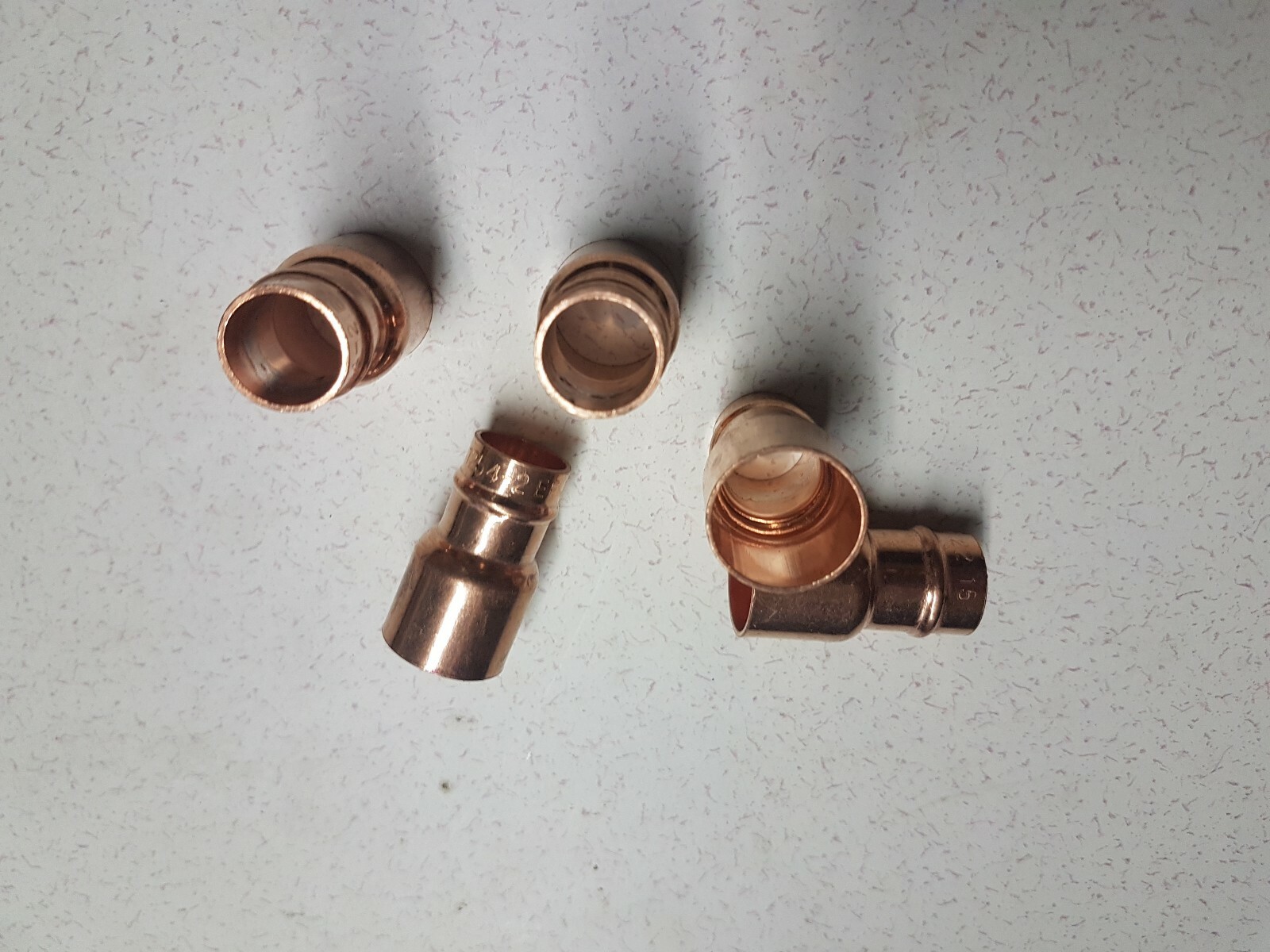 2 x 35mm28mm reducers yorkshire type soldered fittings new eBay