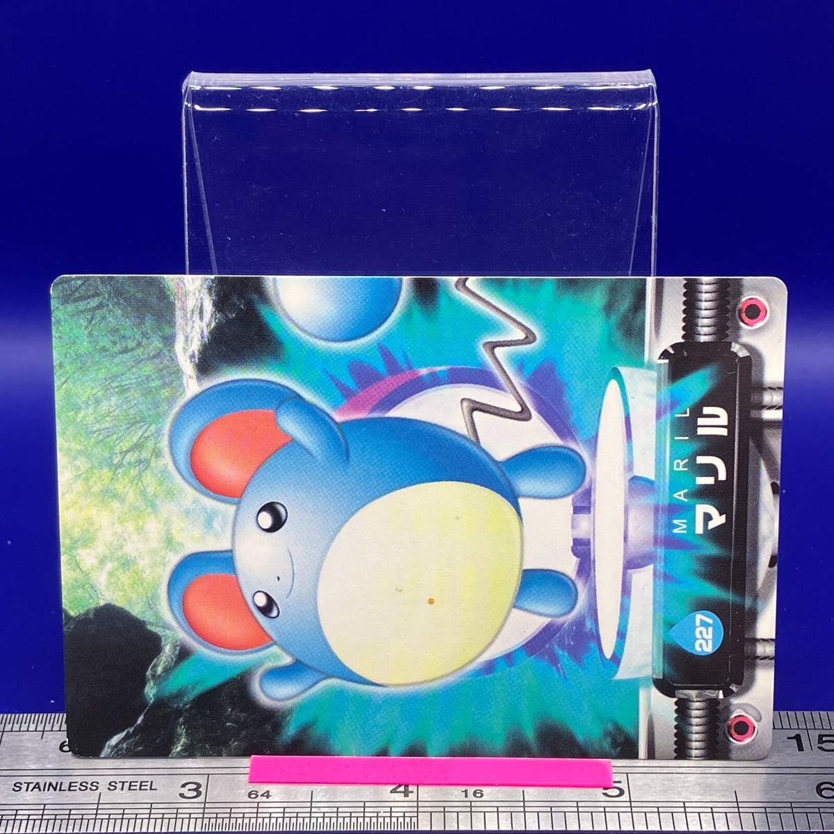 Marill Pokemon Carddass Zukan Card Vintage Anime Game TCG Japanese
