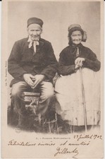 CPA PRECURSEUR PAYSANS MORVANDIAUX (58) 1902