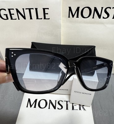 GentleMonster Sunglasses Numer 01(BLG) Black Frame Blue Lenses | eBay