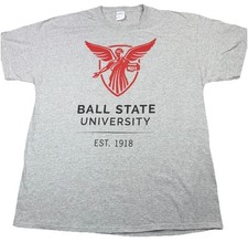 Ball State University Cardinals Gray T-Shirt Men’s Size XL 100 Year Anniversary