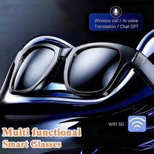4K AI Smart Glasses with Camera Bluetooth Calls Voice Assistant Translation Gift