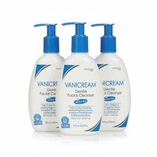 3 Pack Vanicream Gentle Facial Cleanser for Sensitive Skin, 8 Oz Each fast Ship