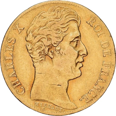 France, 20 Francs, Charles X, 1828, Paris, Or, TTB+, KM:726.1 - Photo 1/2