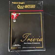 1984 Professor Quizzle's Quiz-Wizard Trivia Game Vintage Classic 2000 Qs As-Is
