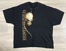 Vintage 2008 Disturbed Men s 2XL Shirt Nu Metal Band Men's Tee Large