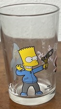 Simpsons Drinking Juice Glass Bart Baby Maggie Rare Promo 2021 Slingshot Snow