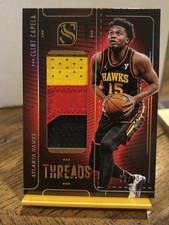 2024-25 Silhouette Clint Capela Threads Gold /10 #THR-CAP Game-worn Patch