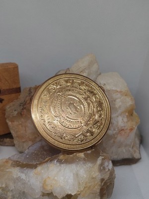 Vintage Powder Compact Elizabeth Arden Swiss Twist Patented Mechanism Ornate