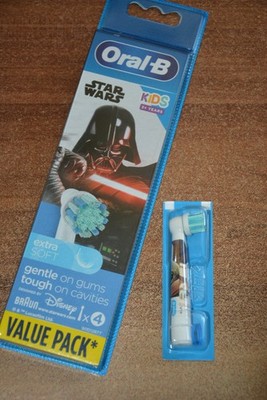 5 x Oral-B Aufsteckbürsten KIDS - Star Wars - extra weiche Borsten - NEU