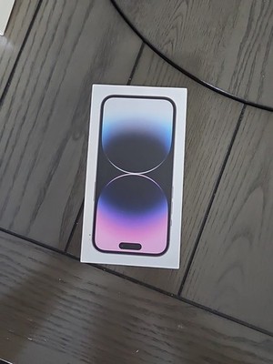 iPhone 14 Pro  Deep Purple 128gb box With Pamphlet And Sticker