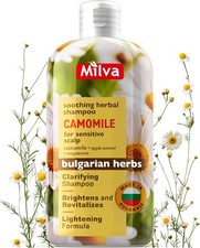 Milva Chamomile Shampoo for Sensitive, Dry, Itchy Scalp with Magnesium & Apple