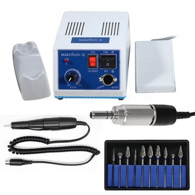 Dental Lab Marathon III Electric Micromotor Polisher N3 /35K rpm Handpiece /burs