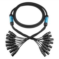 YYTCG 8 Channel XLR Snake Cable 50ft Audio with 8-Channel-50ft