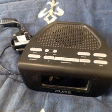 Pure Siesta Mi Series 2 DAB FM Radio Alarm Clock Black Original Power Supply