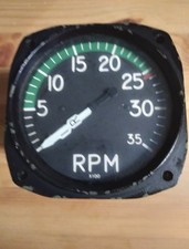 INSTRUMENT TWIN-TACH RPM GAUGE PN 57-4AW