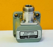 HP Agilent X281A (WR-90) 8.2-12.4 GHz, Waveguide to Type N (F) Adapter. Tested!