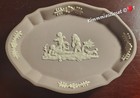Wedgwood 3 Cherubs Playing Lavender On Cream Jasperware Trinket Dish 1965 Signed — photo 2
