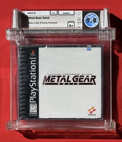 Metal Gear Solid (Sony PlayStation 1, 1998) WATA 9.8 A+ Factory Seal Black Label