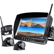 9" 1080P Wireless Backup Camera System DVR Monitor for RV/Truck/Trailer/Camper