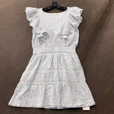 LOVESHACKFANCY Roberta Floral Mini Dress Women's Size S Blue