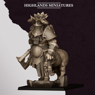 Kusarikku, Great Marduk Minotaurus - 32mm Fantasy Monster | Highlands Miniatures