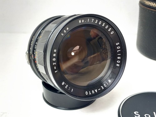 Soligor Wide-Auto f=28mm 2.8 Minolta MD mount with Case & Caps - Picture 2 of 6