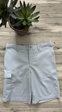 Under Armour Youth Golf Shorts Boys Medium Match Play Cargo Gray NWT