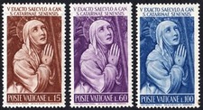 Vatican #Mi402-Mi404 MNH 1962 Catherine Siena Catarinae Senensis Bazzi [335-337]