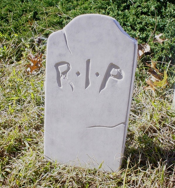 RIP Tombstone Mold Concrete Halloween - Reusable Halloween Prop