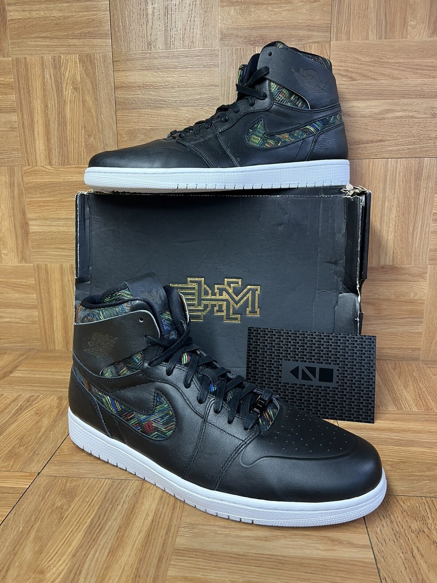 RARE🔥 Sz 15 Nike Air Jordan Retro BHM Black History Month LTHR  836749-045 - Main Image