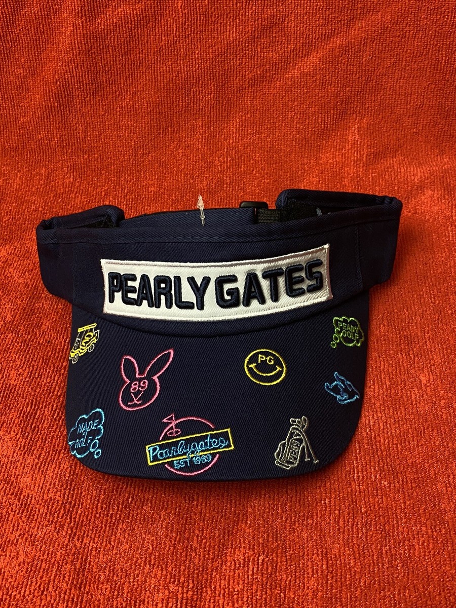 PEARLY GATES Ready Golf PG PGA Malbon EMBROIDERED Blue Visor OSFM 