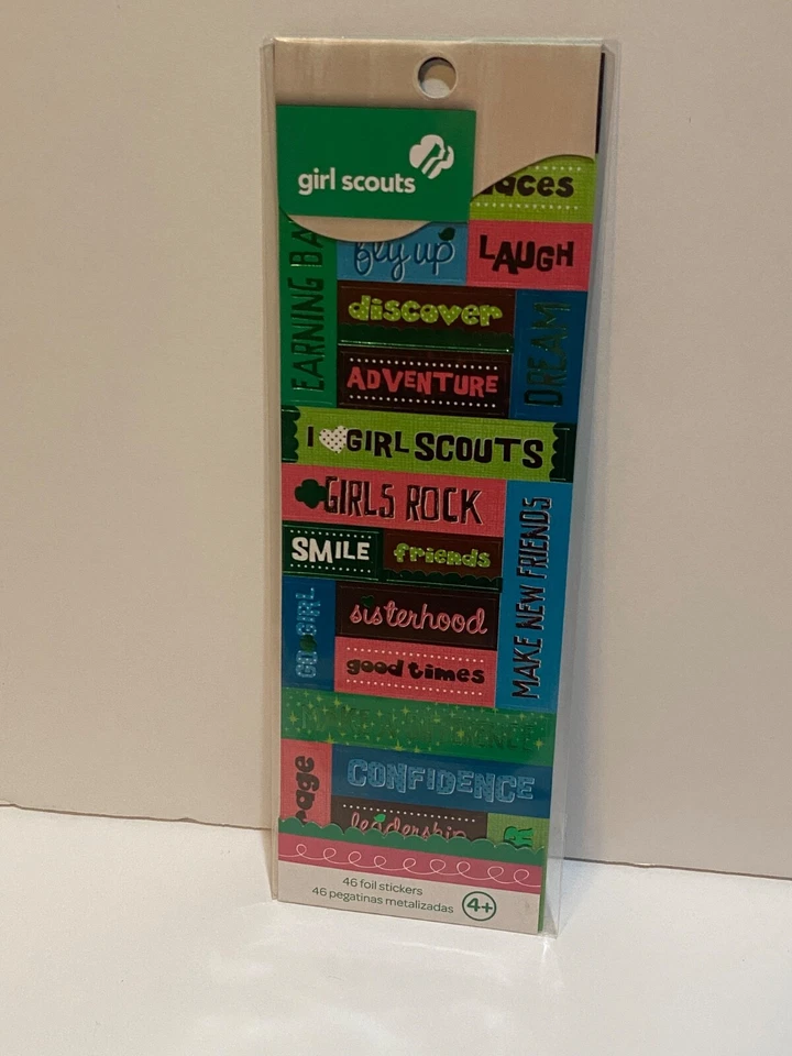 *RARE* GIRL SCOUTS Foil SISTERHOOD Stickers New Sealed - Image 4 of 4