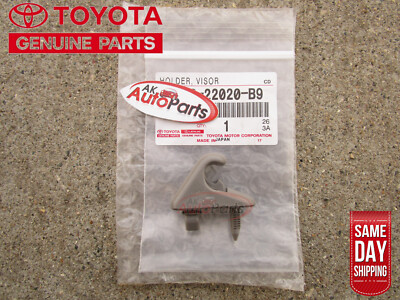 97 - 04 TOYOTA RAV4 SUN VISOR HOLDER CLIP QTY 1 OEM BRAND NEW MEDIUM CHARCOAL