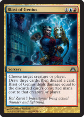 Blast of Genius x4 - Dragon's Maze - NM-Mint, English - Dragon's Maze