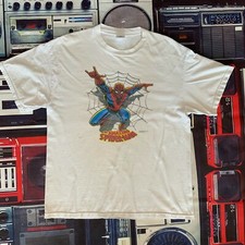 80s White vintage The Amazing spider-man Comic t shirt on Delta Tag