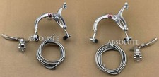 ALL SILVER OLD SCHOOL BMX BIKE MX BRAKE CALIPER,CABLE&LEVER VINTAGE CRUISER BIKE