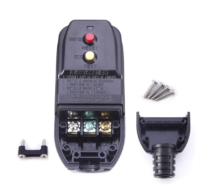 Replacement GFCI Plug For Pool Pump 15Amp 3 Prong Circuit Breaker