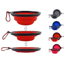 NEW Portable Travel Collapsible Foldable Pet Dog Bowl for Food Water Cat Dish