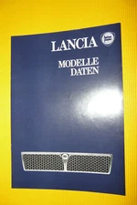 Brochure Lancia models data H.P. Executive Coupe Trevi A112 Delta Prism Price